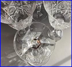 Lot de 6 Verres à eau en Cristal Taillé Saint Louis, Baccarat Haut 18,3 cm
