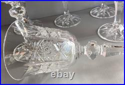 Lot de 6 Verres à vin en Cristal Taillé Saint Louis, Baccarat Haut 17 cm