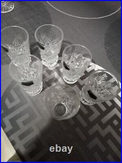 Lot de 6 gobelets cristal taillé saint louis