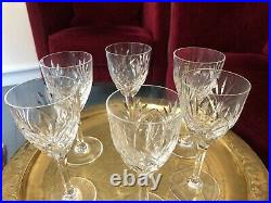 Lot de 6 verres à eau Cristal Saint-Louis modèle Chantilly très bon état
