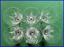 Lot de 6 verres à eau en cristal Saint Louis signés Modèle Lasalle H 18 cm Lot de 6 verres à eau en cristal Saint Louis signés Modèle Lasalle H 18 cm
