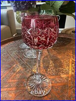 Lot de 6 verres à vin du Rhin Cristal Saint Louis modèle Riesling très bon état