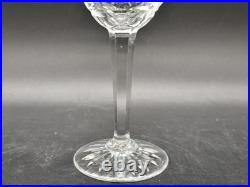 Lot de 6 verres à vin en cristal taillé style Saint-Louis Chantilly H. 18 cm