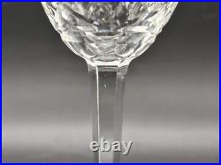 Lot de 6 verres à vin en cristal taillé style Saint-Louis Chantilly H. 18 cm