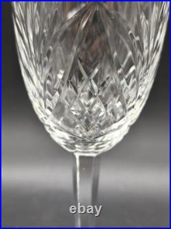 Lot de 6 verres à vin en cristal taillé style Saint-Louis Chantilly H. 18 cm
