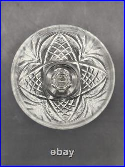 Lot de 6 verres à vin en cristal taillé style Saint-Louis Chantilly H. 18 cm