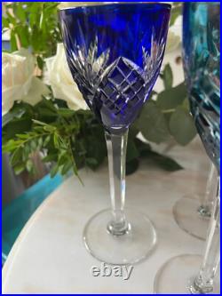 Lot de 6 verres roemers Cristal Saint Louis modèle Chantilly très bon état