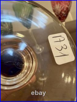 Lot de 6 verres roemers Cristal Saint Louis modèle Chantilly très bon état