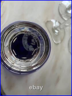 Lot de 6 verres roemers Cristal Saint Louis modèle Chantilly très bon état