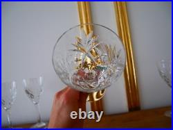 Lot verres à eau cristal taillé Saint ST Louis Chantilly 17.6 cm