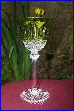 MAGNIFIQUE VERRE CRISTAL VERT CLAIR MODELE TOMMY DE SAINT-LOUIS 19,8cm