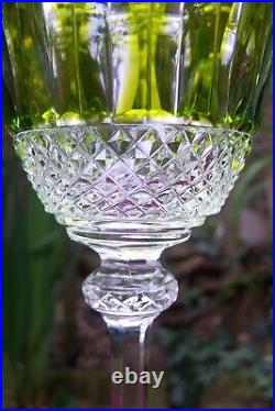 MAGNIFIQUE VERRE CRISTAL VERT CLAIR MODELE TOMMY DE SAINT-LOUIS 19,8cm