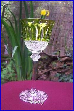 MAGNIFIQUE VERRE CRISTAL VERT CLAIR MODELE TOMMY DE SAINT-LOUIS 19,8cm