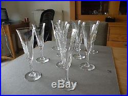 Magnifique verres pour champagne en cristal St Louis modèle Cerdagne