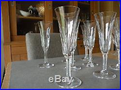 Magnifique verres pour champagne en cristal St Louis modèle Cerdagne
