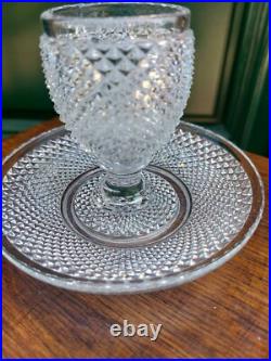 Moutardier Cristal St Louis Taille Diamant XIX ème siècle