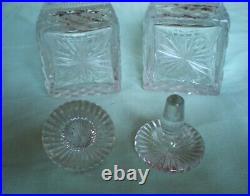 Paire Carafes Cristal Baccarat Saint Louis