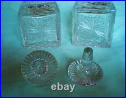 Paire Carafes Cristal Baccarat Saint Louis