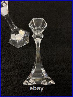 Paire de bougeoirs en cristal de Saint Louis (prix de la paire) mod1