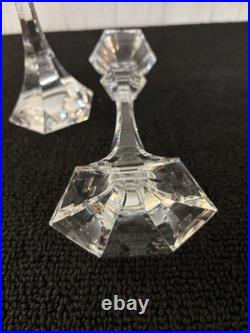 Paire de bougeoirs en cristal de Saint Louis (prix de la paire) mod1