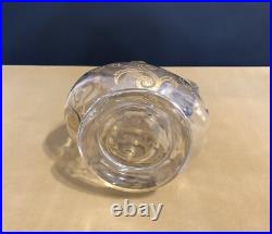 Pichet / verseuse en cristal SAINT LOUIS modèle CLUNY gravure dorée à l'or 23 cm