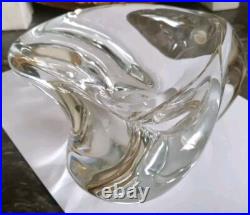 RARE DANS CE FORMAT 22 cmIMPOSANT Cendrier vide-poche cristal Saint Louis 1970