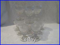 Rare 13 verres à vin 11,5cl cristal Saint Louis Le Creusot crystal wine glasses