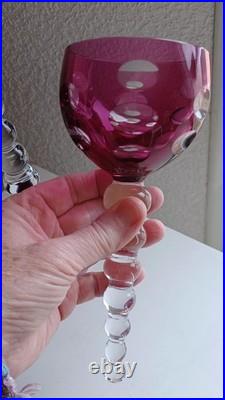 Rare Coffret cristal Saint Louis deux verres cul sec Tete à tete