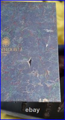 Rare Coffret cristal Saint Louis deux verres cul sec Tete à tete