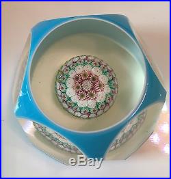 Rare Presse Papier OVERLAY 1852 Sulfure Paperweight Baccarat St Louis Clichy