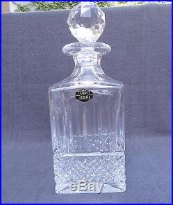 Rare carafe à whisky en cristal de Saint Louis modèle Tommy