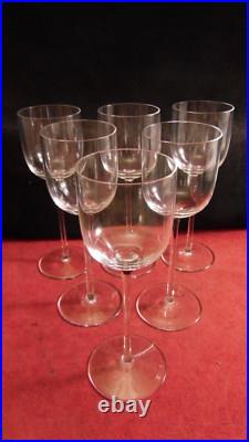 Rare service de 6 roemers en cristal de Saint Louis modèle Diane