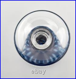 Roemer / verre à vin cristal signé SAINT LOUIS doublé BLEU modèle VENDOME 16,8cm