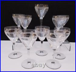 SAINT-LOUIS 10 Verres à Vin en CRISTAL Gravé H 13 cm Modèle COLI 1920