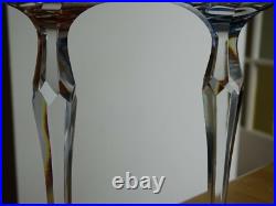 SAINT LOUIS 2 ANCIENS VERRES A VIN ROEMER CRISTAL DOUBLER COLORER ht 20 cm