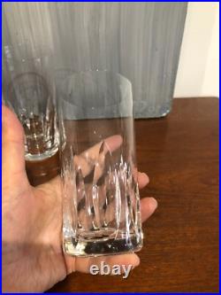 SAINT-LOUIS 3 VERRES A ORANGEADE EN CRISTAL (H 14 cm)