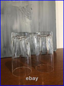 SAINT-LOUIS 3 VERRES A ORANGEADE EN CRISTAL (H 14 cm)