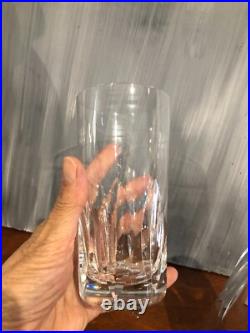 SAINT-LOUIS 3 VERRES A ORANGEADE EN CRISTAL (H 14 cm)