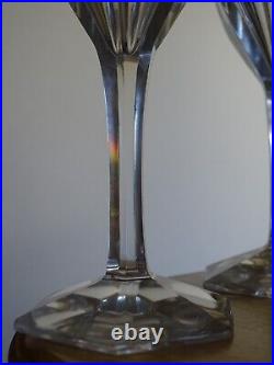 SAINT LOUIS 4 ANCIENS VERRES A VIN CRISTAL TAILLER MODELE JOSEPH 1930 ht 15 cm SAINT LOUIS 4 ANCIENS VERRES A VIN CRISTAL TAILLER MODELE JOSEPH 1930 ht 15 cm