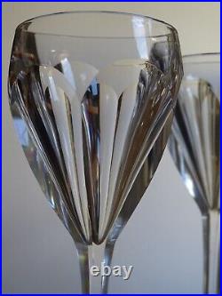 SAINT LOUIS 4 ANCIENS VERRES A VIN CRISTAL TAILLER MODELE JOSEPH 1930 ht 15 cm SAINT LOUIS 4 ANCIENS VERRES A VIN CRISTAL TAILLER MODELE JOSEPH 1930 ht 15 cm