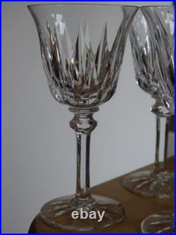 SAINT LOUIS 4 VERRES A VIN ROUGE BORDEAUX CRISTAL TAILLER MOD PROVENCE ht 15 cm
