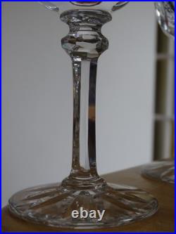 SAINT LOUIS 4 VERRES A VIN ROUGE BORDEAUX CRISTAL TAILLER MOD PROVENCE ht 15 cm