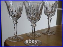 SAINT LOUIS 4 VERRES A VIN ROUGE BORDEAUX CRISTAL TAILLER MOD PROVENCE ht 15 cm