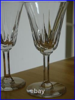 SAINT LOUIS 4 VERRES A VIN ROUGE BOURGOGNE EN CRISTAL MODELE CERDAGNE ht 16 cm