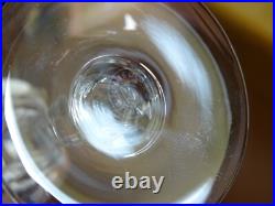 SAINT LOUIS 4 VERRES A VIN ROUGE BOURGOGNE EN CRISTAL MODELE CERDAGNE ht 16 cm