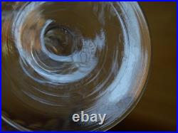 SAINT LOUIS 4 VERRES A VIN ROUGE CRISTAL MODELE CEVENNES 1930 ht 8,7 cm 10 cls