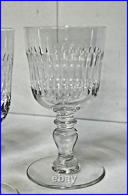 SAINT-LOUIS 5 VERRES À EAU EN CRISTAL MODÈLE SISLEY H14,5cm