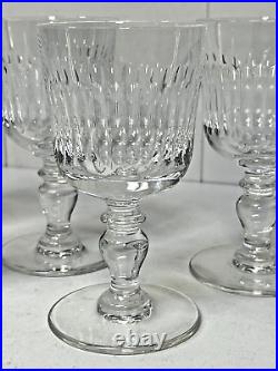 SAINT-LOUIS 5 VERRES À EAU EN CRISTAL MODÈLE SISLEY H14,5cm