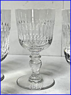 SAINT-LOUIS 5 VERRES À EAU EN CRISTAL MODÈLE SISLEY H14,5cm