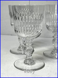 SAINT-LOUIS 5 VERRES À EAU EN CRISTAL MODÈLE SISLEY H14,5cm